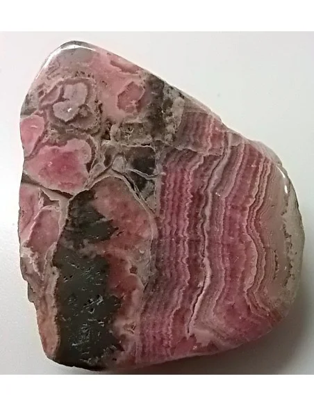 Rhodocrosite brute moitie polis