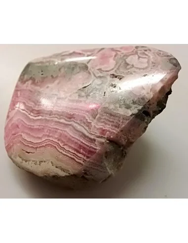Rhodocrosite brute moitie polis
