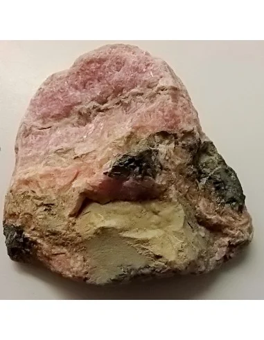 Rhodocrosite brute moitie polis