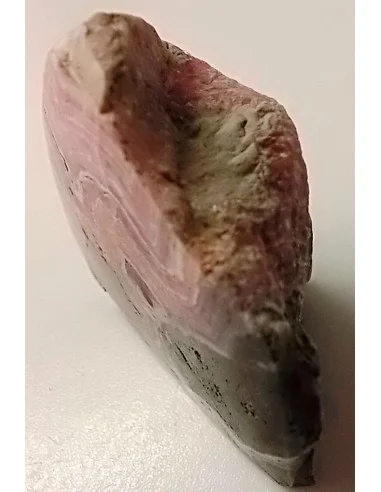 Rhodocrosite brute moitie polis