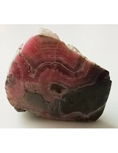 Rhodocrosite brute moitie polis