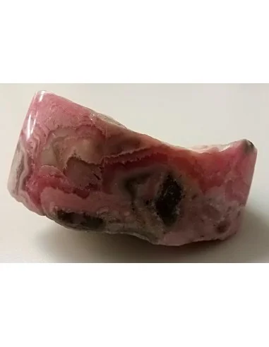 Rhodocrosite brute moitie polis