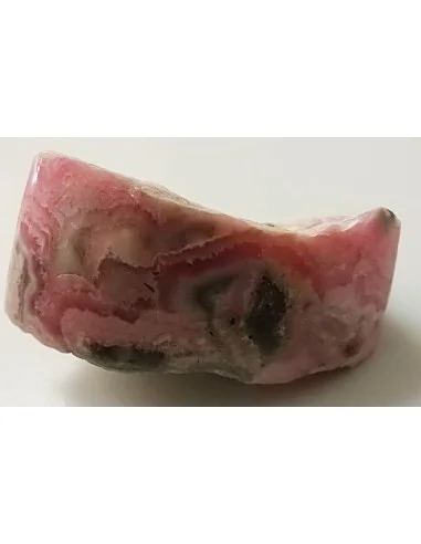 Rhodocrosite brute moitie polis