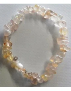 Calcedoine rose, Calcedonie rose pendentif argent