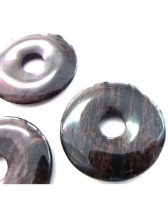 Obsidienne Feu pendentif donuts 2