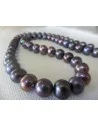 Collier perles noire 10mm