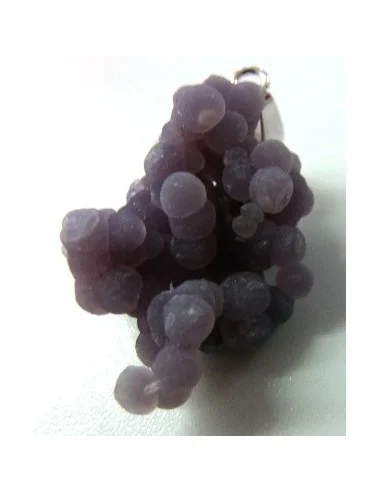 Agate violette cactus pendentif