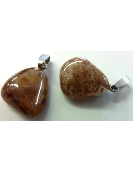 Pendentif quartz rutile avec cacoxenite Pendentif quartz rutile avec cacoxenite