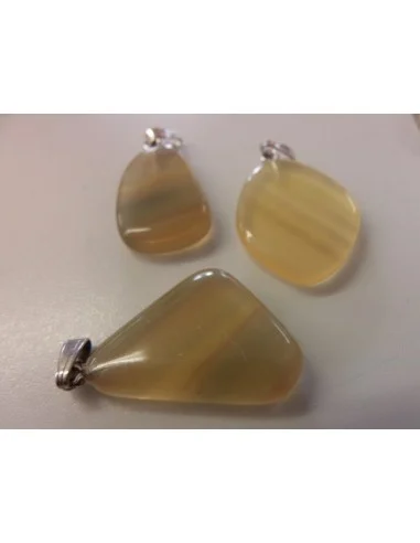 Pendentif fluorine argent