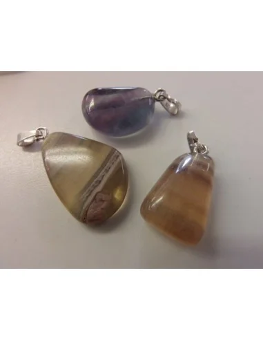 Pendentif fluorine argent