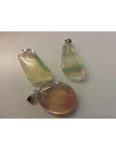 Pendentif fluorine argent