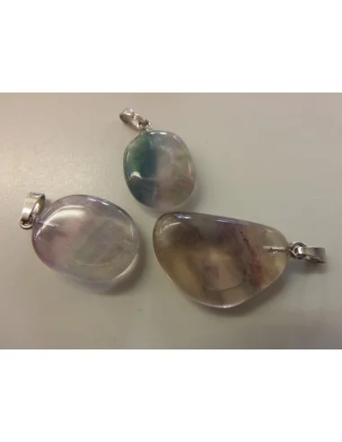 Pendentif fluorine argent