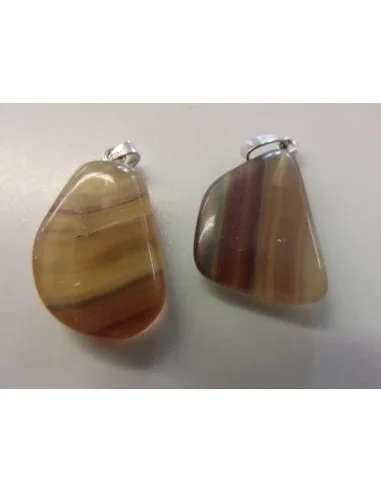 Pendentif fluorine argent