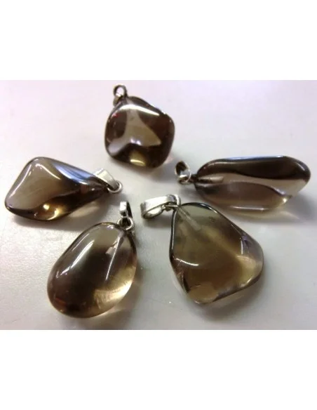 Quartz fumé pendentif Argent