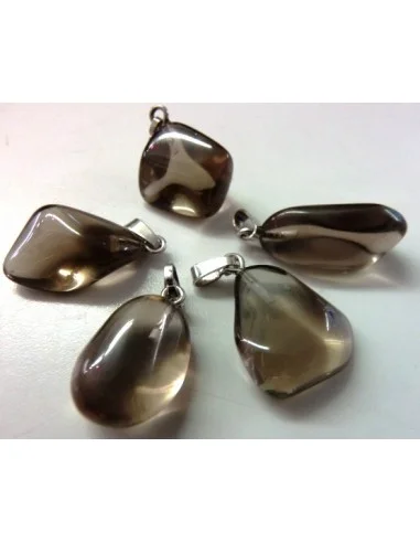 Quartz fumé pendentif Argent