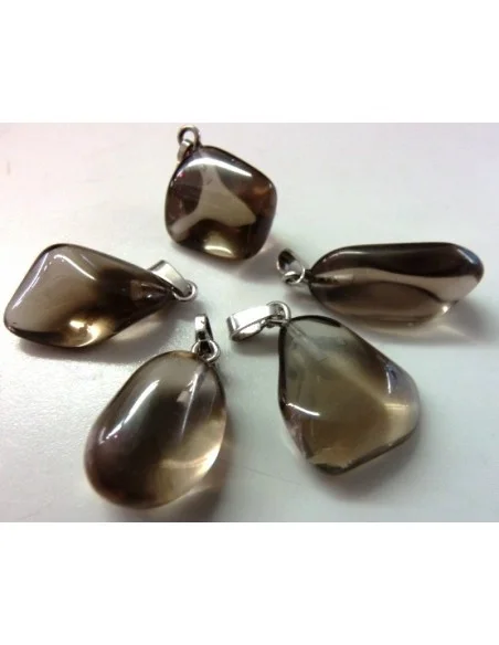 Quartz fumé pendentif Argent
