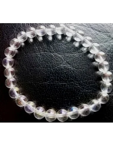 Aqua aura arc-en-ciel en bracelet