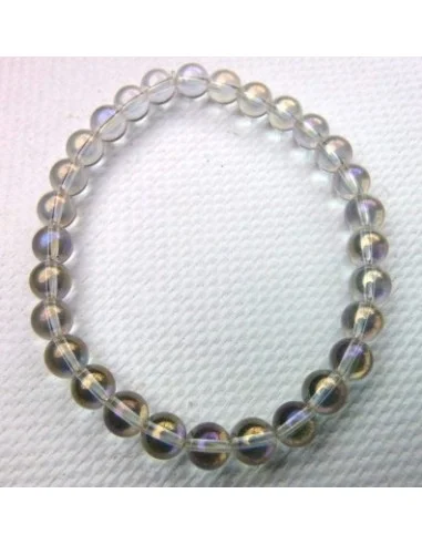 Aqua aura arc-en-ciel en bracelet