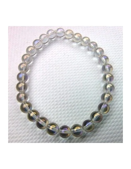 Aqua aura arc-en-ciel en bracelet