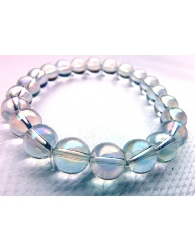Aqua aura arc-en-ciel en bracelet