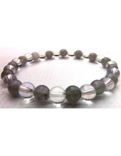 Labradorite, Aqua aura bracelet 6mm 2