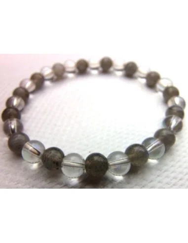 Labradorite, Aqua aura bracelet 6mm