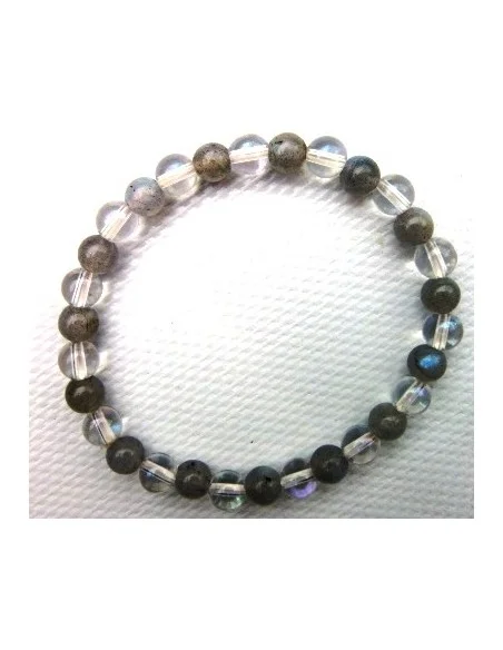Labradorite, Aqua aura bracelet 6mm