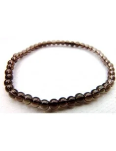 Quartz fumé bracelet 4mm 2