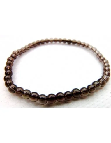 Quartz fumé bracelet 4mm