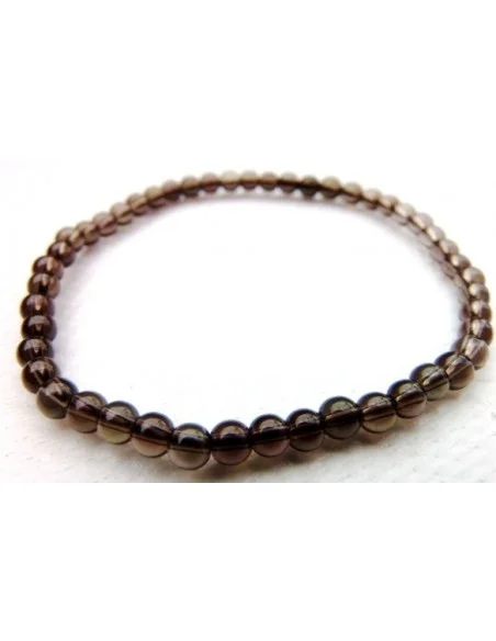 Quartz fumé bracelet 4mm