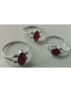 Bague Rubis argent Taille 59 2