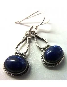 Boucle lapis en argent
