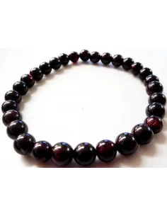 Grenat bracelet boules 6mm