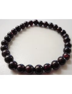 Grenat bracelet boules 6mm 2