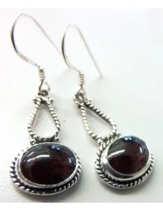 Boucles doreilles grenat