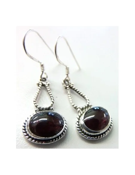 Boucles doreilles grenat