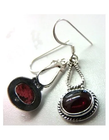 Boucles doreilles grenat