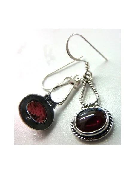 Boucles doreilles grenat