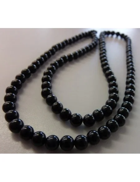 Mala tourmaline noire 6mm