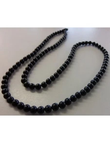 Mala tourmaline noire 6mm