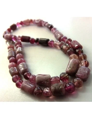 Tourmaline rose collier