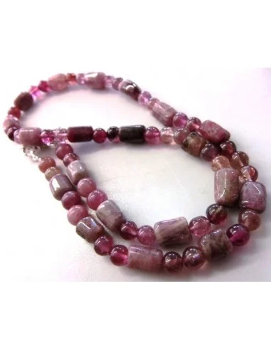 Tourmaline rose collier