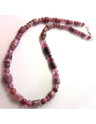 Tourmaline rose collier