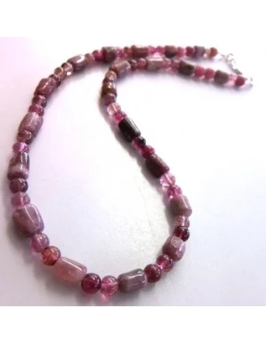 Tourmaline rose collier
