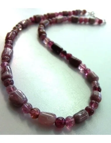 Tourmaline rose collier