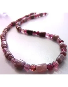 Tourmaline rose collier