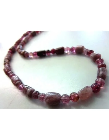Tourmaline rose collier