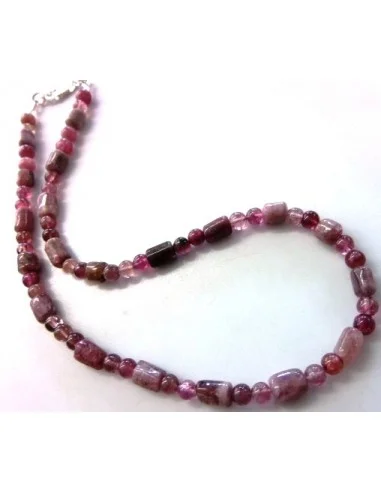 Tourmaline rose collier