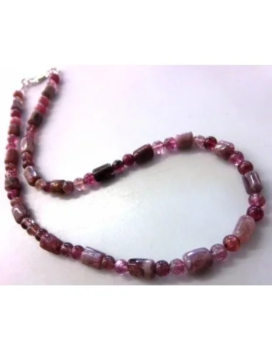 Tourmaline rose collier
