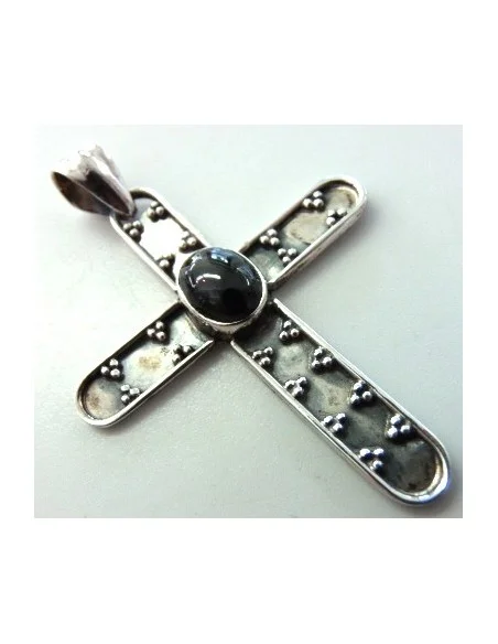 Black star croix argent Black star croix argent